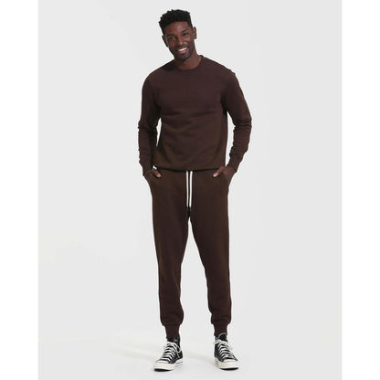 Dark Oak Fleece French Terry Joggers