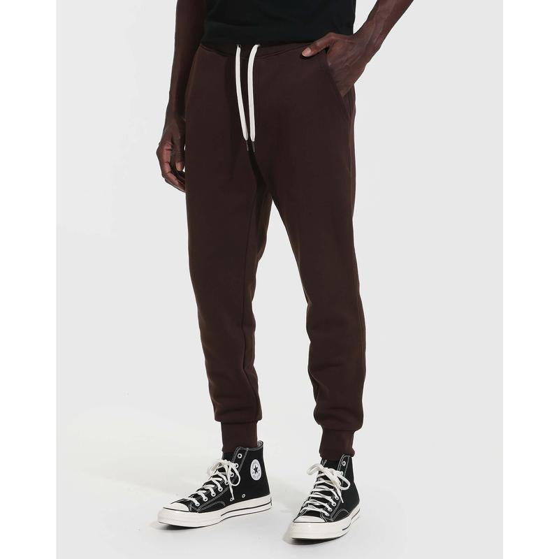 Dark Oak Fleece French Terry Joggers